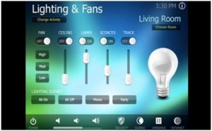 TFT/LCD Panel to control Lighting & Fans at your Home