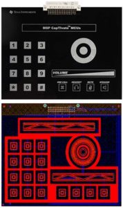 Switch Panel with Capacitive touch control using Texas Instruments’ capTIvate technology