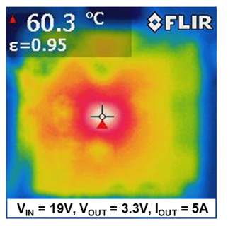 Thermal camera image of the MIC45404