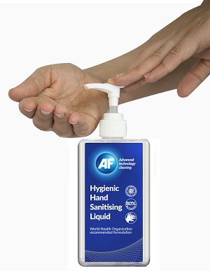 antibacterial hand sanitising solution