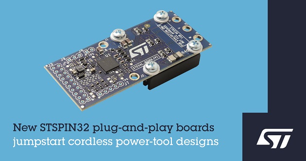 Cordless Power Tools with Plug-and-Play STSPIN32 Prototype Boards