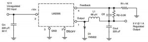 Typical asynchronous buck converter 