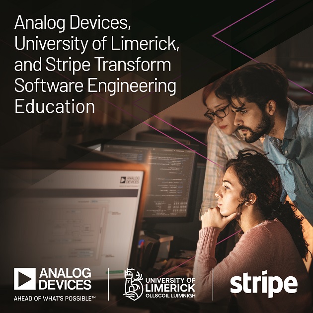 Analog Devices, University of Limerick and Stripe Collaborate for the Transformation of Engineering