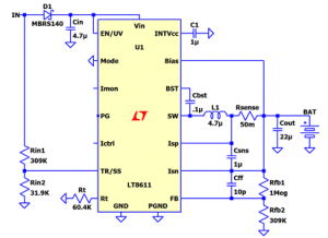 CCCV Battery Charger with Input Voltage Regulation