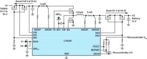 LT8228 configured in a simplified