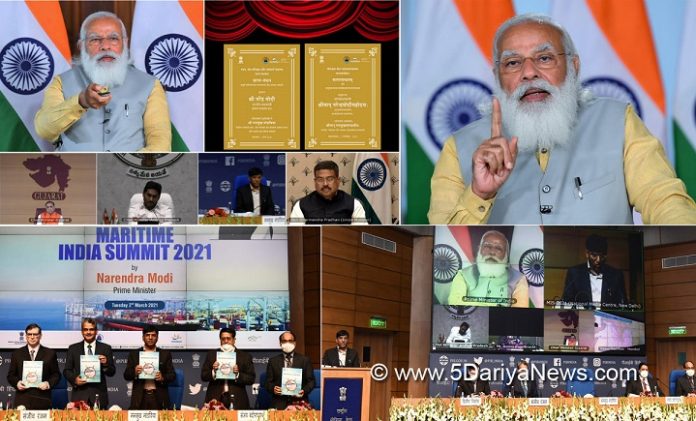 PM Modi Inaugurates Maritime India Summit 2021, Calls India a Natural Leader 
