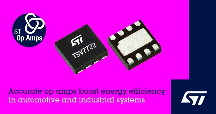 High-Accuracy Op Amp from STMicroelectronics Targets Energy-Efficient Power Conversion