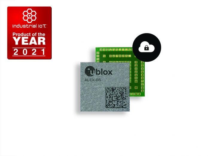 ALEX-R5 LTE-M module receives Industrial IoT Product of the Year Award