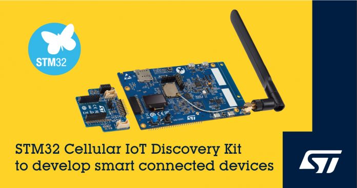 Cellular IoT Discovery Kit from STMicroelectronics Contains eSIM with Bootstrap Profile for Immediate Connection