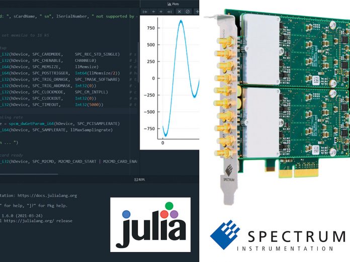 Spectrum Instrumentation pioneers “Julia” SDK for High-Performance Applications