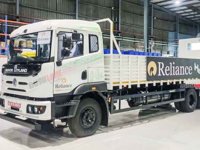eletimes-first-hydrogen-ice-truck-india-launch-price-reliance-ashok-leyland