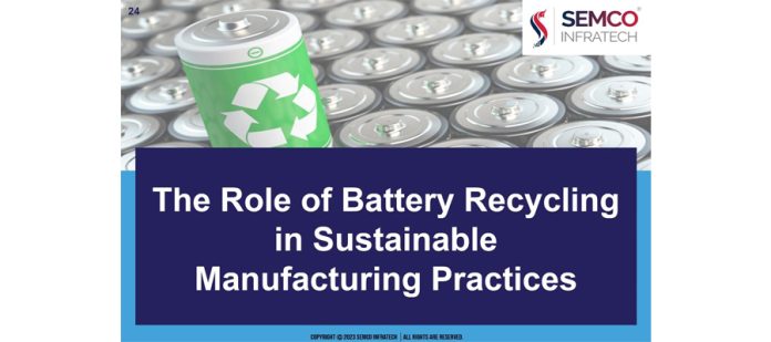 Battery Recycling in Sustainable Manufacturing