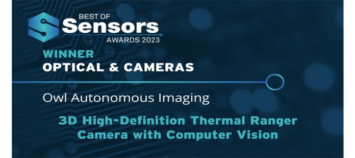 Owl Autonomous Imaging 3D Thermal Sensor Named a 2023 Best of Sensors Award Winner