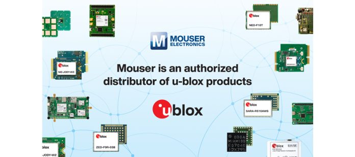 Mouser U blox authorized distributer
