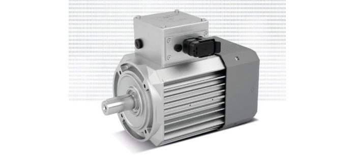 The high-efficiency IE5+ synchronous motor from NORD forms the basis of many tailor-made drive concepts for intralogistics. Image: NORD DRIVESYSTEMS