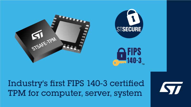 STMicroelectronics delivers business’s first FIPS 140-3 licensed TPMs for pc, server, and embedded methods